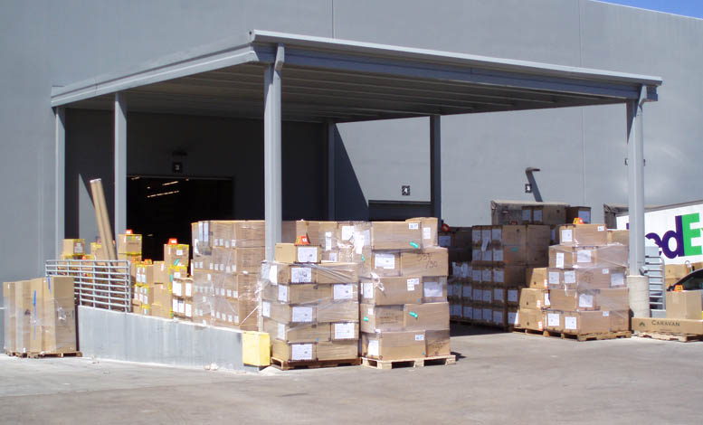 FCP Industrial Steel Canopies Attached